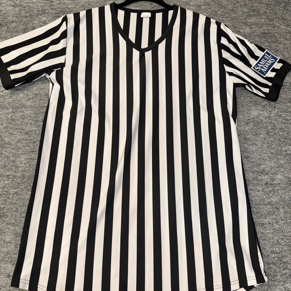 Samuel Adam’s Black and White Striped Jersey wore as a dress